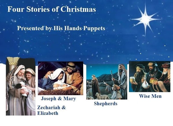 Returning in 2023 with limited bookings. Puppet Characters include, Zacharias, Elizabeth, Mary, Joseph, Shepherds, Three Wise Men. It's never too early to schedule a His Hands Puppets performance.\\n\\n1/13/2023 11:23 PM