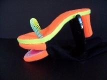 Orange Blacklight Glamour Shoe